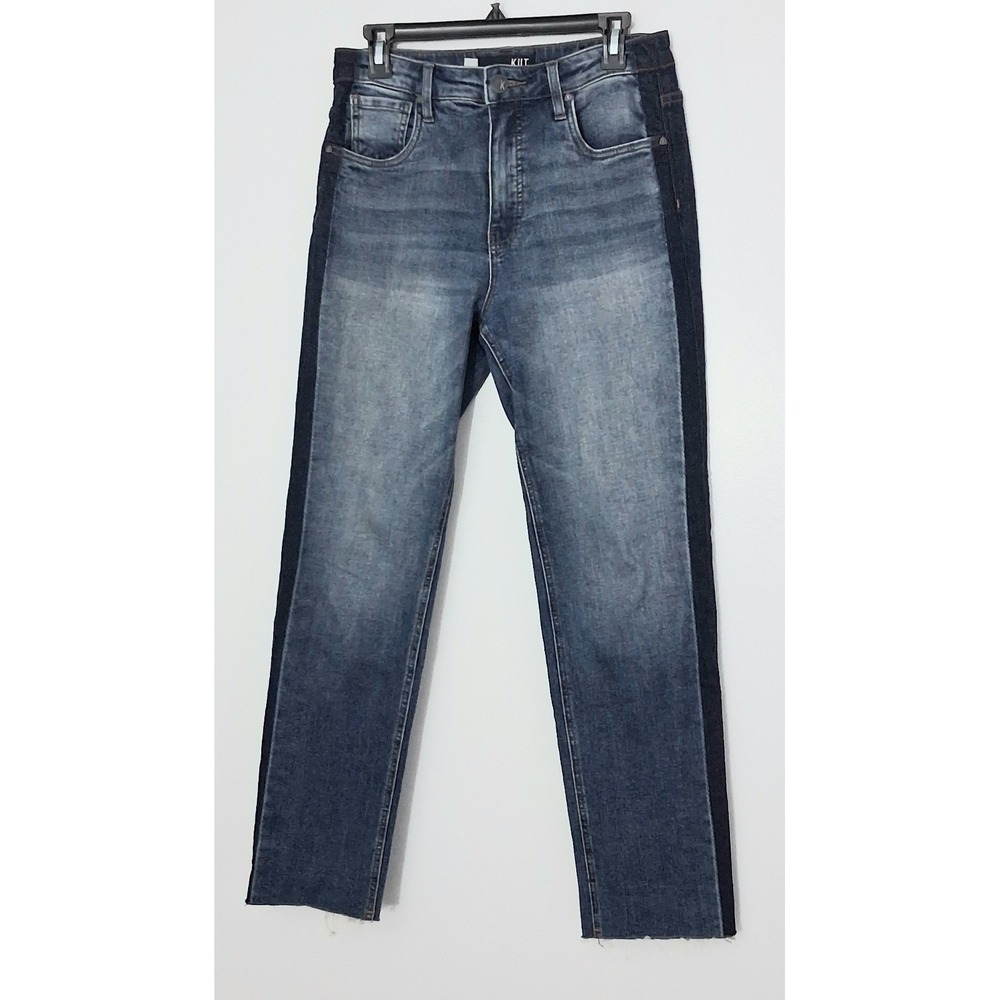 KUT from the Kloth Jeans Size 4L Elizabeth High-Rise Fab Ab Ankle Straight Leg